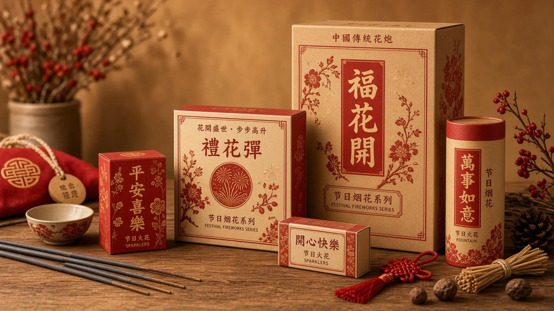 節慶物料與商品陳列寫實氛圍圖（示意視覺，非公司廠房實拍）